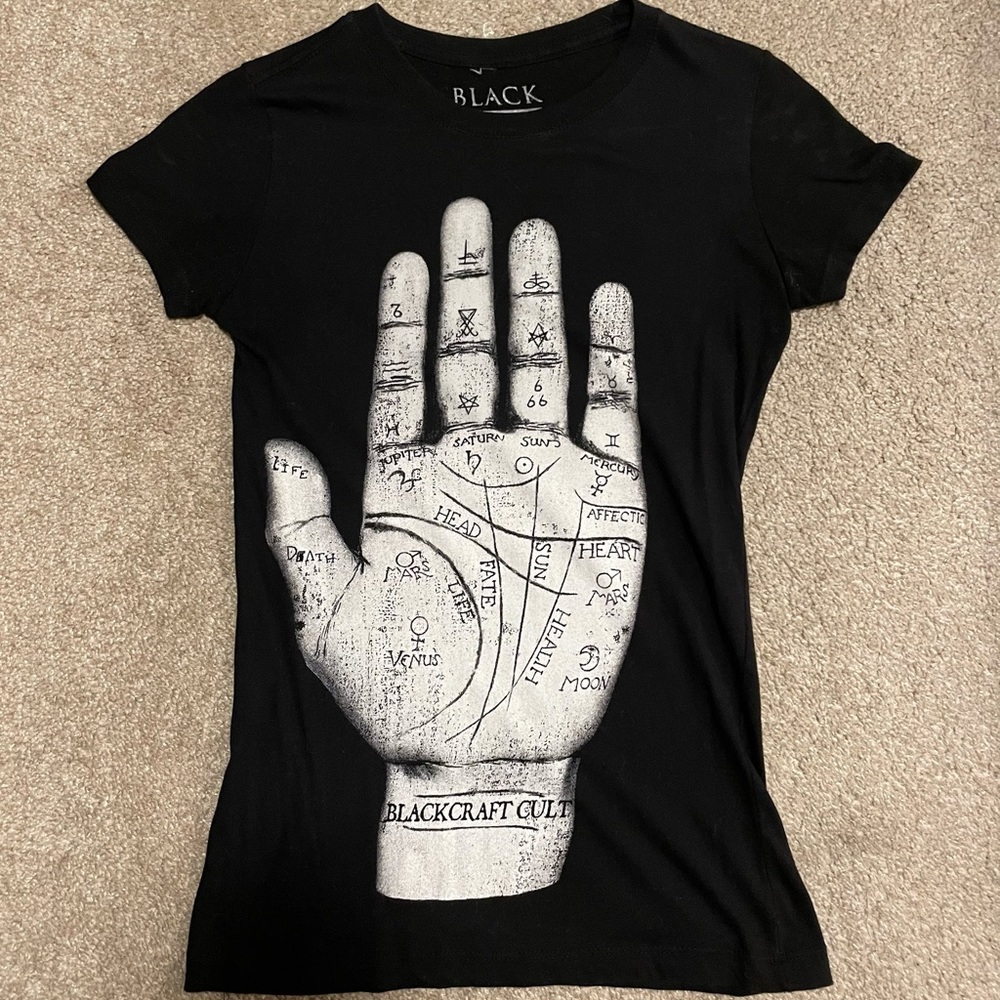 Blackcraft Cult Palmistry Hand Tshirt